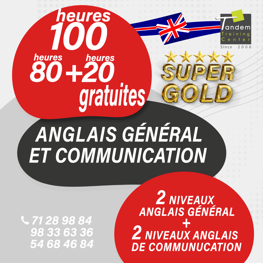 affiche TANDEM Anglais de communication